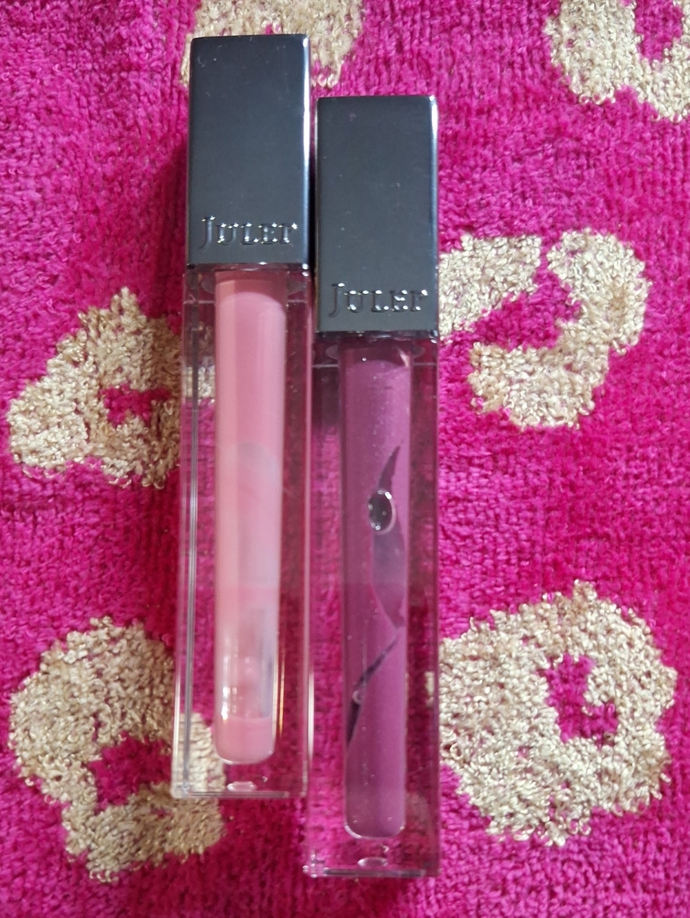 Julep Pink & Mauve Lip Gloss Duo New No Box